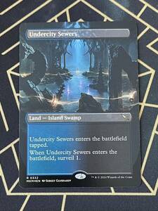 マジック MTG 【Foil】(332)■ボーダーレス■《地底街の下水道/Undercity Sewers》[MKM-BF] 土地R 英語版 NM