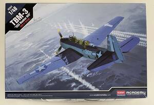 送料510円～ おまけ（エデュアルド/エッチング/マスク)付き 未組立品 アカデミー 1/48 グラマン TBM-3アベンジャー USS バンカーヒル搭載機