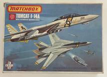 送料510円〜 希少 当時物 未組立品 MATCHBOX/マッチボックス 1/72 グラマン F-14A トムキャット ヴィンテージ プラモデル_画像1