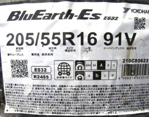 205/55R16　ヨコハマタイヤ　BluEarth-Es　ES32　4本セット　送料無料　ブルーアース　夏タイヤ