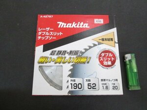 Y241■マキタ / 木工用 / チップソー / 190mmx52P // makita マルノコ刃 丸ノコ刃 丸のこ刃 丸鋸刃 A-42787 / 未使用