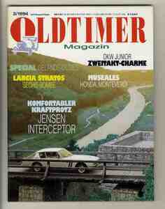 【d1532】1994/3 OLDTIMER MAGAZIN／鈴鹿ホンダミュージアム、1966-1976ジェンセンインターセプター、ランチアストラトス、...