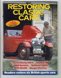 【d1405】93.4 RESTORING CLASSIC CARS[YOUR CLASSIC別冊付録]／オースチンヒーレー100/4、トライアンフTR6、MGBロードスター、…