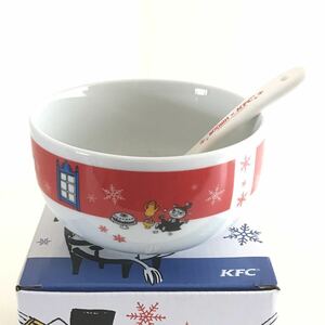 【未使用】 希少 大人気 数量限定 可愛い ケンタッキー スプーン付き ムーミンボウル レッド 食器 KFC MOOMIN リトルミィ 赤 箱梱包