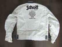 ショット/Schott/ナイロンライダースジャケット/中綿/プロテクター/42/L相当 _画像2