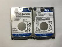 中古パーツ 2.5 インチ SATA 内蔵ハードディスク 厚さ7mm 500GB HDD 5400RPM 2台セット売り 正常品 500(5400)-36_画像1