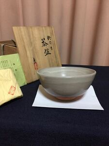 伊東慶 茶碗 粉引手 粉引 京焼 共箱 共布 しおり 美品 伊東 慶 翠壺 翠壷 粉吹 こひきで 茶道具 抹茶碗