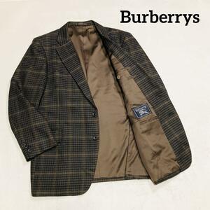 Burberrys テーラードジャケット グレン チェック　ブラウン キャメル オリーブ ジャケット タータン コート バーバリー 美品◎ L