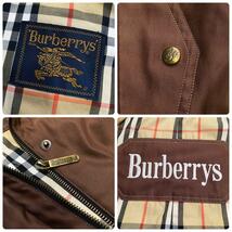 1円~ 極希少◎ BURBERRYS モッズコート Bigロゴ 金タグ ジャケット ブラウン キャメル 金ボタン バーバリー プローサム_画像4