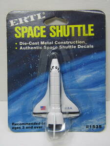 スペースシャトル ダイキャスト ERTL アーテル製 1989年 東京税関監視官スタンプ当時物 未開封 NASA United States レトロ Die-Cast Metal 