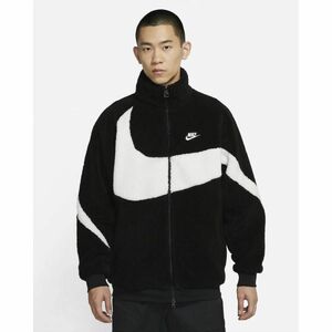 NIKE☆フリース☆ボアジャケット☆スウォッシュ☆BQ6546-011☆XL