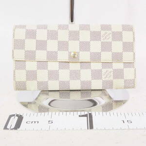 ルイ・ヴィトン ダミエ・アズール ポルトフォイユ・サラ LOUIS VUITTON カード入れ 札入れ 小銭入れ 二つ折り 長財布[TH0087-WW7