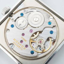 ノモス グラスヒュッテ テトラ スモールセコンド TT1A1W2L NOMOS GLASHUTTE 17石 手巻き シルバー 裏スケ ボーイズ 本体+元箱[16714-ZD4_画像9