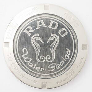 ラドー ゴールデンホース 11675 RADO Golden Horse 30石 デイト SS 自動巻 シルバー タツノオトシゴ メンズ腕時計 フェイス[26080107-AE6の画像5