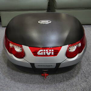  ☆送料込☆ GIVI E55 MAXIA3 未塗装ブラック 55Lモノキートップケース ベース付き