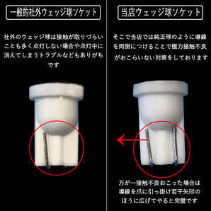 ヴォクシー ノア 60系 70系 80系 拡散型 LED ナンバー球 T10ウェッジ 10連SMD ライセンス球 パーツ ナンバー灯 LEDバルブ 2個セットの画像4