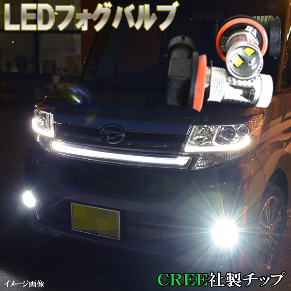 デイズ B21W B4#W デイズ ルークス B21A B4#A ポン付け LED フォグランプ H16 CREE ニッサン 日産 カスタム パーツ LEDバルブ 2個セット