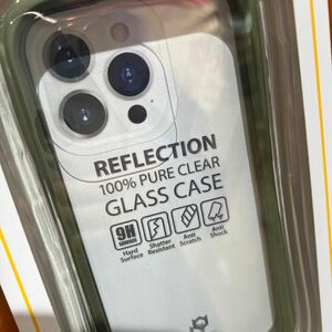 iPhone 15 Pro iFace Reflection 強化ガラスクリア スマホケース 41-959176（カーキ）