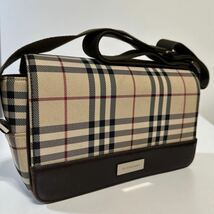 1円スタート BURBERRY バーバリー ノバチェック ショルダーバッグ 肩掛け_画像2