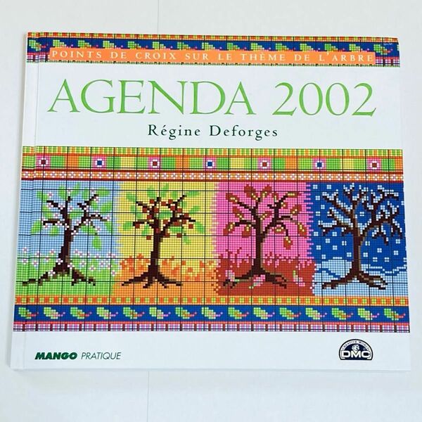 AGENDA 2002 クロスステッチ　洋書　カレンダー　図案　刺繍