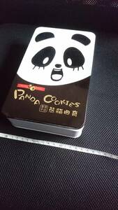  パンダ 缶 クッキー 香港 PANDA COOKIES WING WAH お土産 プレゼント 熊猫 限定 容器 長方形 箱 海外 外国
