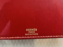 Herms エルメス 手帳カバー ブラック レッド made in France _画像2