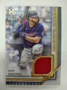 値下げ TOPPS 2023 MLB MUSEUM COLLECTION MMR-GSA GARY SANCHEZ MEANINGFUL MATERIAL RELIC 21/25 特価即決 ゲリー サンチェス JERSEY