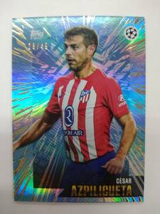 値下 TOPPS 2023 GOLD UEFA CLUB COMPETITIONS BASE CESAR AZPILICUETA SKYBLUE PARALLEL 28/49 49枚限定 特価即決 セサル アスピリクエタ