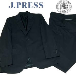 JP426B7 new goods made in Japan Onward . mountain J.PRESS J Press autumn winter spring code stripe pattern suit wool .no- tuck black B7 sample goods 