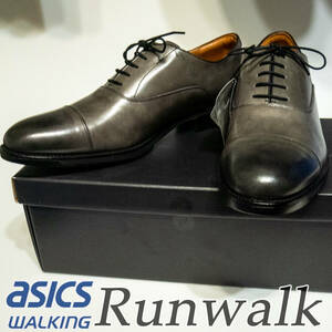 RU25 26.5EEE 新品/送料込　アシックス RUNWALK ランウォーク　ビジネスシューズ　走れる革靴　グレー系　Asics