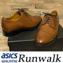 RU4 27.0EE 新品/送料込 アシックス ランウォーク ストレートチップ ビジネスシューズ 27.0EE RUNWALK_画像2