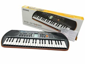 CASIO カシオ ミニキーボード SA-76 シンセサイザー ブラック オレンジ 44ミニ鍵盤 音取り お子様用 音色数100 リズム/パターン 50