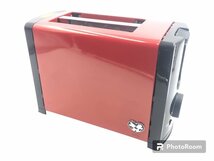 【美品】Francfranc フランフラン ディズニー ポップアップトースター 2枚焼き POP-UP TOASTER DPT-1301F 2014年製 レッド系 取扱説明書付_画像2