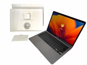 ■【極美品】Apple MacBook Air 2020 Apple M1チップ メモリ8GB SSD256GB 充放電19回 A2337 MGN63J/A 13.3インチ Touch IDセンサー PC