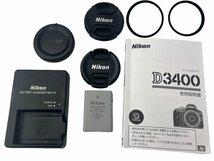 Nikon ニコン D3400 デジタル一眼レフカメラ ブラック 18-55mm 1:3.5-5.6G VR 標準ズームレンズ 2416万画素 コンパクト 光学式 3インチ_画像10