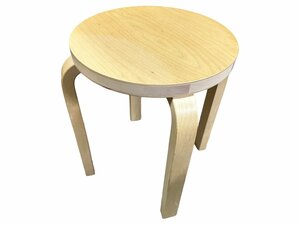 artek STOOL E60 ナチュラル ラッカー アルテック スツール 2018/10/09 28000351 椅子 イス 本体 家具 インテリア スツール ローテーブル