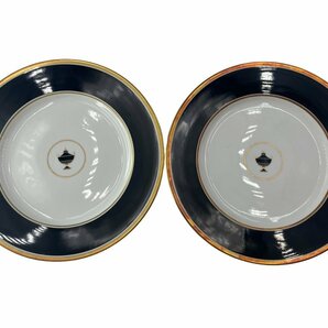 Richard Ginori リチャードジノリ プレート インペログリーン インペロブラック インペロオニキス 9客セット 食器 皿 ディナープレートの画像2