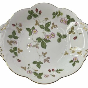 WEDGWOOD ウェッジウッド ワイルドリーフまとめ ワイルドストロベリー 洋食器 シュガーポット クリーマー ブレット＆バタープレート お皿の画像2