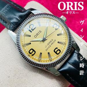 ORIS/オリス★【整備済み】超美品・稼働品/ヴィンテージ/スイス/ 17J/メンズ腕時計/アンティーク/機械式手巻き/アナログ/革ベルト85