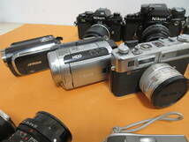 165)ジャンク カメラ レンズ チェキ ビデオカメラ カメラ機器 等 大量 まとめ Nikon/FUJICA/MINOLTA/Canon/YASHICA/Victor 他_画像4