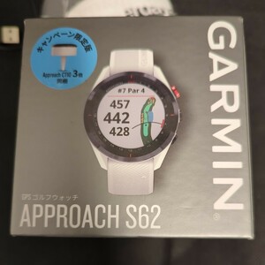 ★美品★GARMIN Approach S62　CT3個同梱 腕時計型ゴルフナビ　ガーミン　アプローチ　GPSナビ 腕時計　