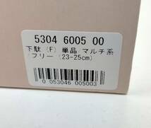 【未使用】 レディース 下駄 フリーサイズ 23-25㎝ 黒 ブラック 花柄 フラワー 管理番号：YA_画像9