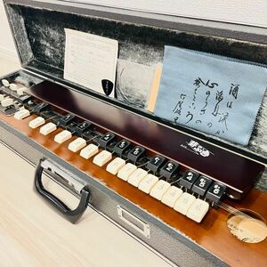 【美品】 ZENON T476 芽ぶき 大正琴 ハードケース付き 