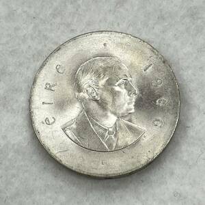 ★☆アイルランド 1966 10シリング銀貨 約18.1g 約30.4mm イースター蜂起50年記念 #17441C☆★