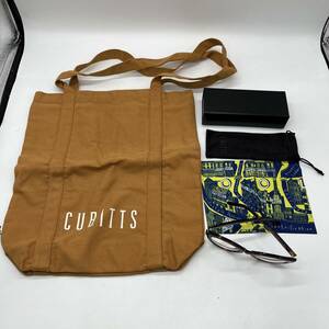 ★☆CUBITTS Dark Turtle Gloss キュビッツ メガネ イギリス 英国 キュービッツ 50 23 145 茶色 トートバッグ 付き #17252☆★