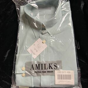 AMILKS ミントグリーンワイシャツ 39-80新品