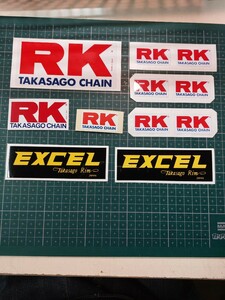 RK TAKASAGO CHAIN EXCEL RIM ステッカーセット