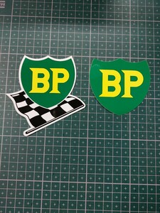 BP オイル　ステッカー2枚セット　ビーピーオイル