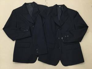 J1000-307C new goods [HINUCK] office wear jacket size 5 number SS 2 sheets / navy blue ( same one commodity )/ high nak/ office work clothes /OL/ acceptance / uniform / office / small 