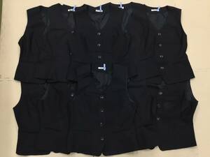 UNI11-314A 中古【UNIFORM】オフィスウェア ベスト サイズ 11号 10枚/事務服/OL/受付/制服/秘書/医療事務/演劇/舞台/コスプレ